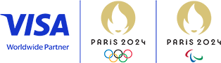 visa worldwide partner paris 2024 olympic logo