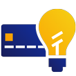 Illustration: Visa credit card partially overlaid with light bulb.