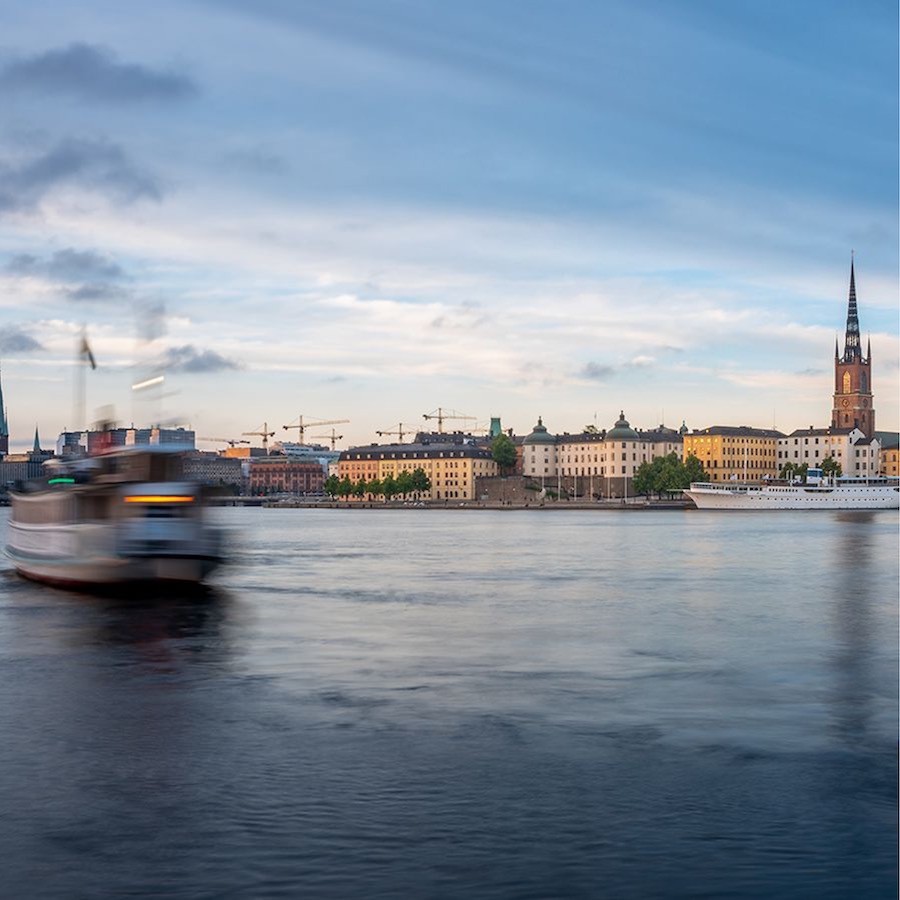 boats with buildings in background