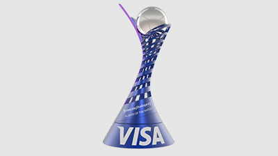 Visa Player of match trophy